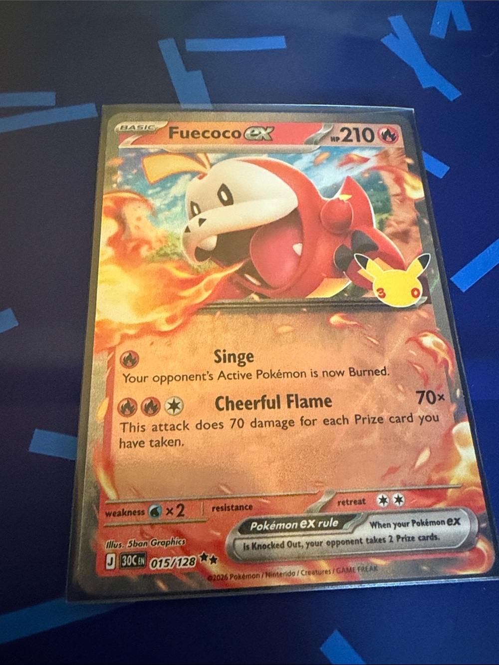 Pokémon Fuecoco ex Promotional Card - Red